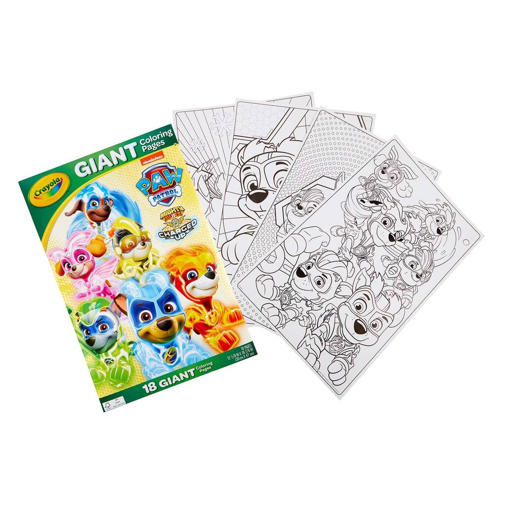 Shop for the Crayola® Paw Patrol® Giant Coloring Pages at Michaels